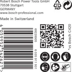 Bosch 2608900924 EXPERT Schuurvel C470 Best For Wood And Paint - 150mm - K320 - 6 Gaten (50st) -Bosch Winkel 032ed2bbbb9780fe736f50a3a2e6f103