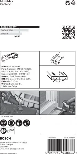 Bosch 2608900031 EXPERT StarlockMax CoatedCarbide Invalzaagblad MAII 32 APIT Carbide, Multimaterial, Curved-Tec 32 X 70 Mm 1 19 Bosch 2608900031 EXPERT StarlockMax CoatedCarbide Invalzaagblad MAII 32 APIT Carbide, Multimaterial, Curved-Tec 32 X 70 Mm 1 -Bosch Winkel 03a198202b7dc7362d7769267c2b74fb