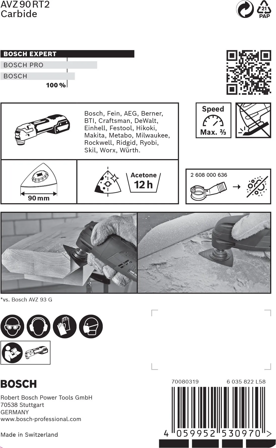 Bosch 2608900045 EXPERT Starlock Carbide Schuurplateau Multimaterial AVZ90RT2 4 Bosch 2608900045 EXPERT Starlock Carbide Schuurplateau Multimaterial AVZ90RT2 - Afbeelding 4