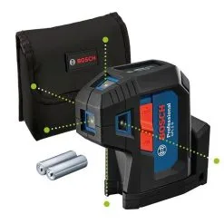Bosch GPL 5 G Puntlaser Incl. Batterijen In Etui - 5 Punten - Groen - 30m - 0601066P00