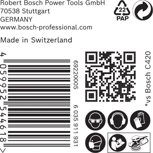 Bosch 2608901123 EXPERT Schuurvel C470 Best For Wood And Paint - 150mm - K220 - 6 Gaten - (50st) 3 Bosch 2608901123 EXPERT Schuurvel C470 Best For Wood And Paint - 150mm - K220 - 6 Gaten - (50st) - Afbeelding 3