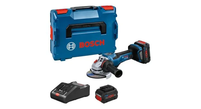 Bosch GWS 18V-15 PSC 18V Li-ion Accu Haakse Slijper Set (2x 8.0Ah) In L-Boxx + CoMo - 125 Mm 1 Bosch GWS 18V-15 PSC 18V Li-ion Accu Haakse Slijper Set (2x 8.0Ah) In L-Boxx + CoMo - 125 Mm