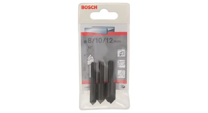 Bosch 2608596667 3-delige Set Conische Verzinkboren 1 Bosch 2608596667 3-delige Set Conische Verzinkboren