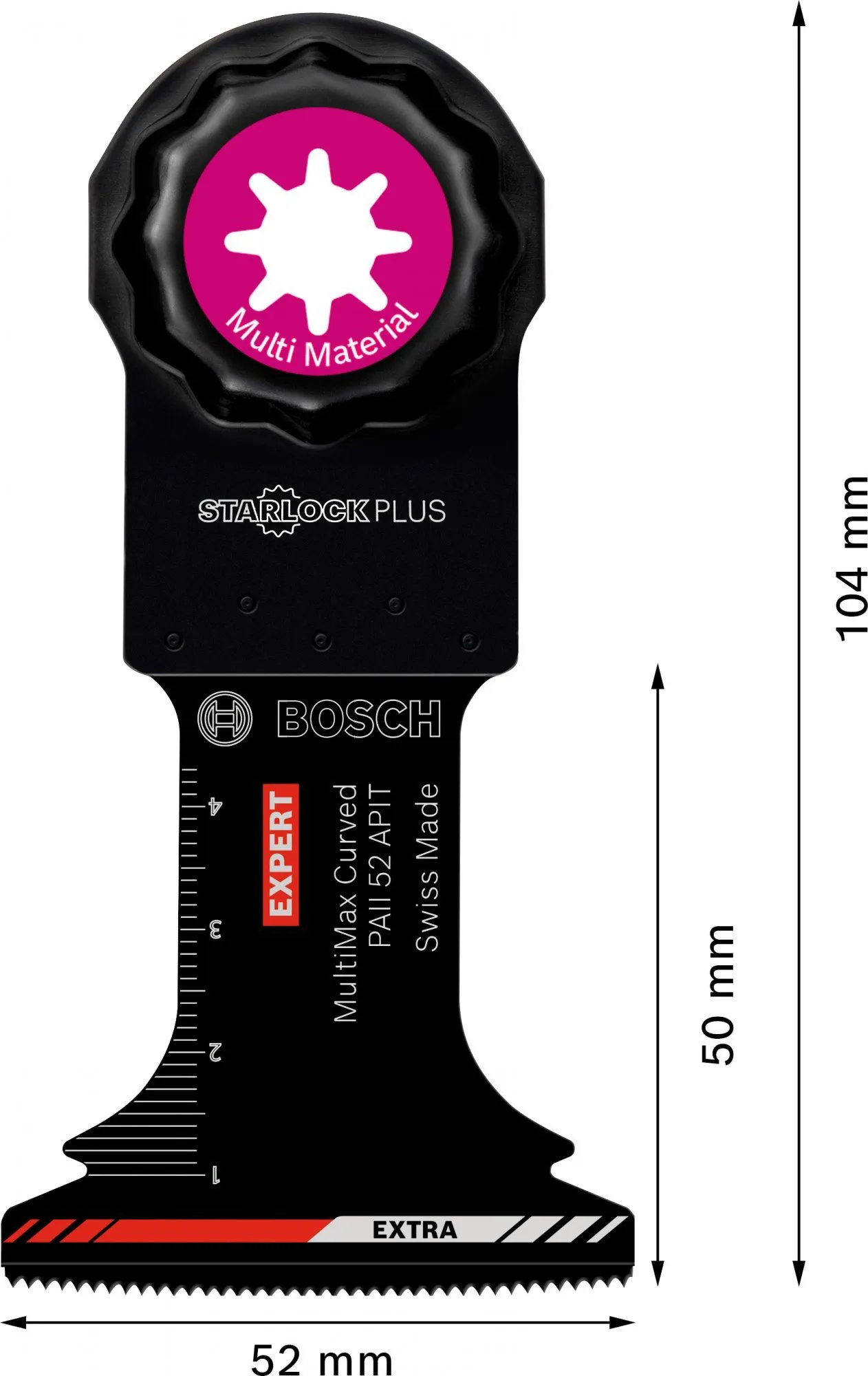 Bosch 2608900030 EXPERT StarlockPlus CoatedCarbide Invalzaagblad PAII 52 APIT Carbide, Multimaterial, Curved-Tec 52 X 50 Mm 1 4 Bosch 2608900030 EXPERT StarlockPlus CoatedCarbide Invalzaagblad PAII 52 APIT Carbide, Multimaterial, Curved-Tec 52 X 50 Mm 1 - Afbeelding 4