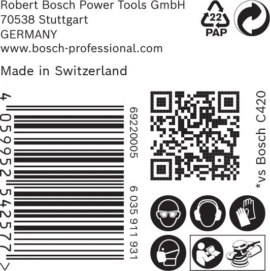Bosch 2608900919 EXPERT Schuurvel C470 Best For Wood And Paint - 150mm - K80 - 6 Gaten (50st) 3 Bosch 2608900919 EXPERT Schuurvel C470 Best For Wood And Paint - 150mm - K80 - 6 Gaten (50st) - Afbeelding 3