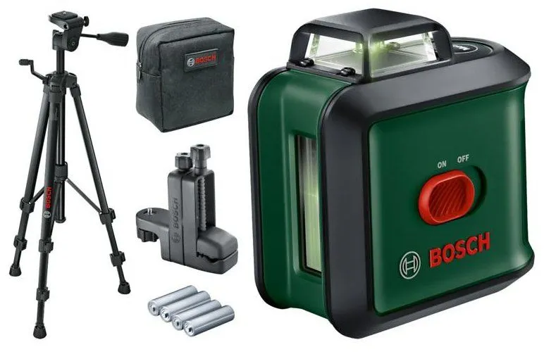 Bosch UniversalLevel 360 Premium Lijnlaser Set Incl. Statief In Opbergtas - Groen - 24m 1 Bosch UniversalLevel 360 Premium Lijnlaser Set Incl. Statief In Opbergtas - Groen - 24m