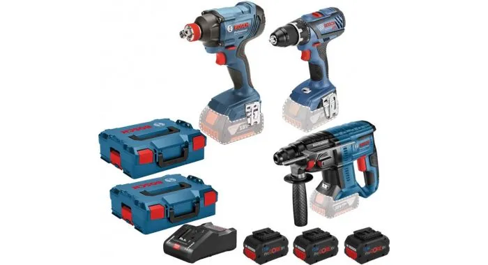 Bosch 3 Toolkit 18V Li-Ion Accu Combiset Set (3x 4,0Ah) In L-Boxx 1 Bosch 3 Toolkit 18V Li-Ion Accu Combiset Set (3x 4,0Ah) In L-Boxx