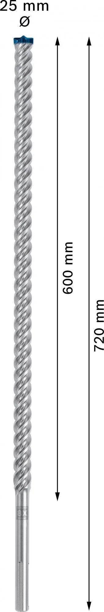 Bosch 2608900242 EXPERT Hamerboor SDS Max-8X 25x600x720mm 4 Bosch 2608900242 EXPERT Hamerboor SDS Max-8X 25x600x720mm - Afbeelding 4