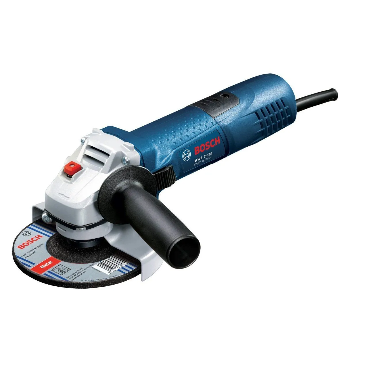 Bosch GWS 7-125 Haakse Slijper Incl. Doorslijpschijvenset - 720W - 125mm 2 Bosch GWS 7-125 Haakse Slijper Incl. Doorslijpschijvenset - 720W - 125mm - Afbeelding 2