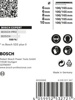 Bosch 2608900198 EXPERT 5-delige SDS Plus-7X Borenset In Cassette - 6/8/10mm 16 Bosch 2608900198 EXPERT 5-delige SDS Plus-7X Borenset In Cassette - 6/8/10mm -Bosch Winkel 5c371fba40c599cde855e7a39214e3f5
