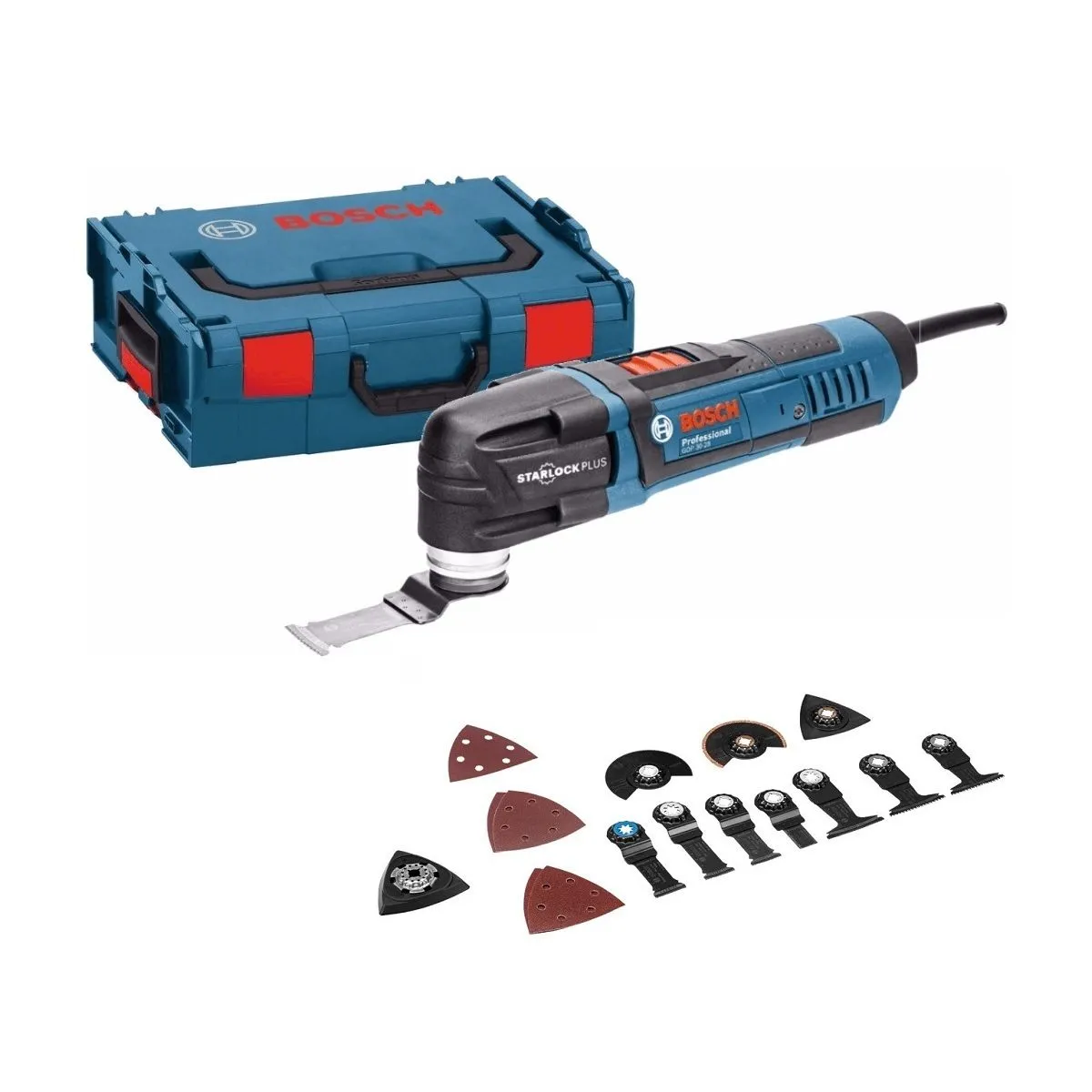 Bosch GOP 30-28 Multitool + 16 Delige Accessoireset In L-Boxx - 300W - 0601237000 1 Bosch GOP 30-28 Multitool + 16 Delige Accessoireset In L-Boxx - 300W - 0601237000
