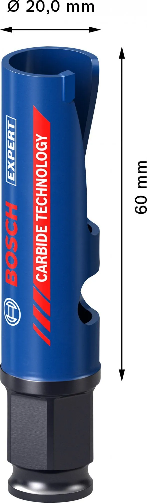 Bosch 2608900452 EXPERT Construction Material Gatzaag - 20x60mm 4 Bosch 2608900452 EXPERT Construction Material Gatzaag - 20x60mm - Afbeelding 4