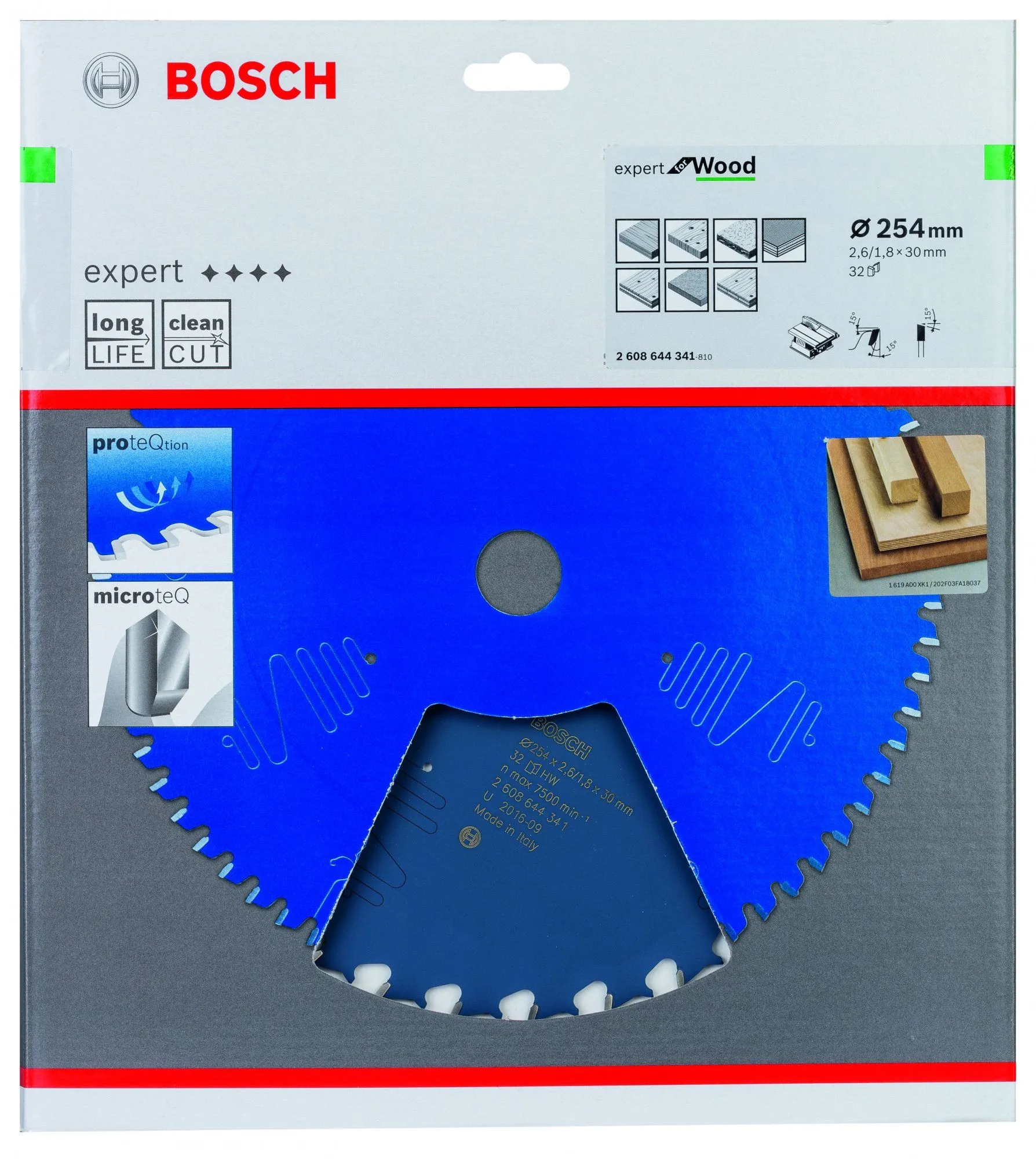 Bosch 2608644341 BIM Cirkelzaagblad- 254 X 30 X 32T - Carbide 2 Bosch 2608644341 BIM Cirkelzaagblad- 254 X 30 X 32T - Carbide - Afbeelding 2