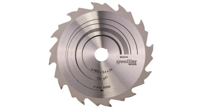 Bosch 2608640786 Speedline Cirkelzaagblad - 160 X 20 X 12T - Hout 1 Bosch 2608640786 Speedline Cirkelzaagblad - 160 X 20 X 12T - Hout