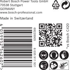 Bosch 2608900922 EXPERT Schuurvel C470 Best For Wood And Paint - 150mm - K180 - 6 Gaten (50st) -Bosch Winkel 718cd82963951520a53a3bada92aba09