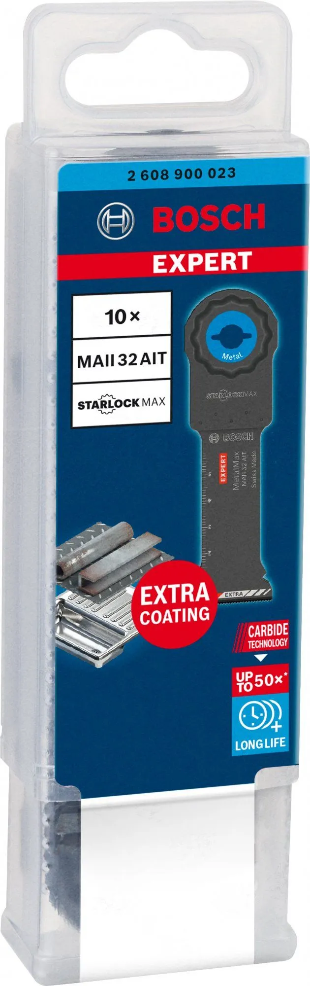 Bosch 2608900023 EXPERT StarlockMax CoatedCarbide Invalzaagblad MAIZ 32 AIT Carbide, Metal 32 X 70 Mm 10 2 Bosch 2608900023 EXPERT StarlockMax CoatedCarbide Invalzaagblad MAIZ 32 AIT Carbide, Metal 32 X 70 Mm 10 - Afbeelding 2