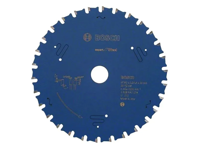 Bosch 2608643054 Expert Cirkelzaagblad - 160 X 20 X 30T - Metaal - Carbide 1 Bosch 2608643054 Expert Cirkelzaagblad - 160 X 20 X 30T - Metaal - Carbide