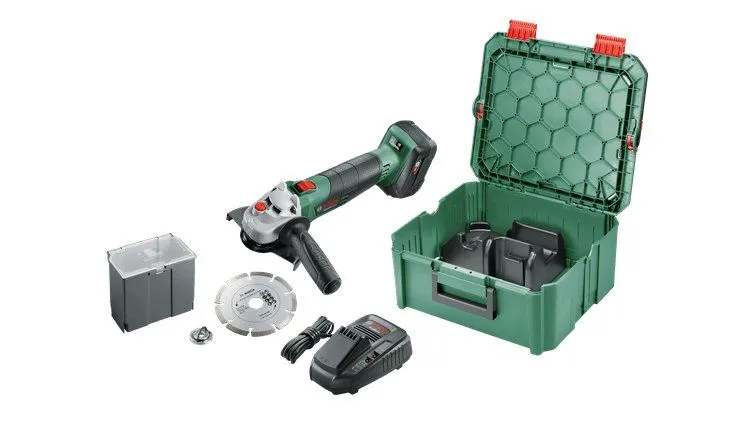Bosch AdvancedGrind 18 18V Li-Ion Accu Haakse Slijper Set (1x 4,0Ah) In SystemBox - 125mm 1 Bosch AdvancedGrind 18 18V Li-Ion Accu Haakse Slijper Set (1x 4,0Ah) In SystemBox - 125mm
