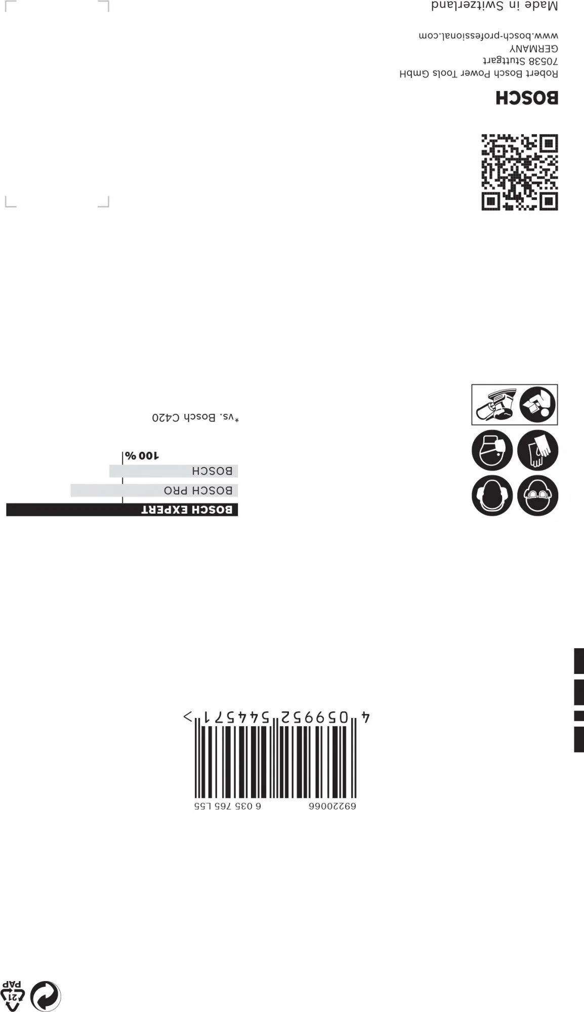 Bosch 2608901119 EXPERT Schuurvel C470 Best For Wood And Paint, 100 X 150 Mm, Korrel 240, 7 Gaten, 10x 3 Bosch 2608901119 EXPERT Schuurvel C470 Best For Wood And Paint, 100 X 150 Mm, Korrel 240, 7 Gaten, 10x - Afbeelding 3