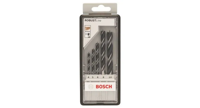 Bosch 2607010527 5-delige Robust Line Houtspiraalboor Set In Cassette - 4-10mm 1 Bosch 2607010527 5-delige Robust Line Houtspiraalboor Set In Cassette - 4-10mm