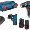 Bosch GSB 12V-15 12V Li-Ion Accu Klopboor-/schroefmachine Set (2x 2.0Ah Accu) In L-Boxx - 06019B6906