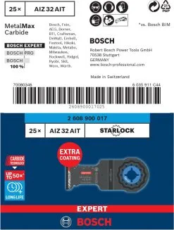Bosch 2608900017 EXPERT Starlock CoatedCarbide Invalzaagblad AIZ 32 AIT Carbide, Metal 32 X 40 Mm -Bosch Winkel 9f28d6a8fed62354eff8617914f4dcb6