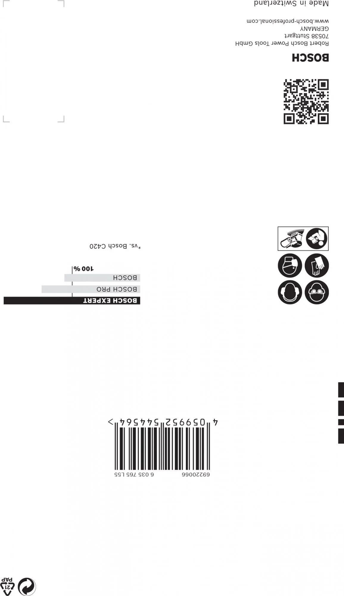 Bosch 2608901118 EXPERT Schuurvel C470 Best For Wood And Paint, 100 X 150 Mm, Korrel 180, 7 Gaten, 10x 3 Bosch 2608901118 EXPERT Schuurvel C470 Best For Wood And Paint, 100 X 150 Mm, Korrel 180, 7 Gaten, 10x - Afbeelding 3