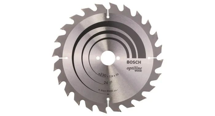 Bosch 2608640627 Optiline Cirkelzaagblad - 230 X 30 X 24T - Hout 1 Bosch 2608640627 Optiline Cirkelzaagblad - 230 X 30 X 24T - Hout