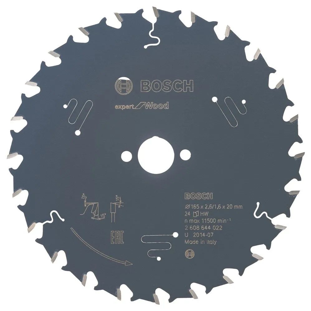 Bosch 2608644022 Expert Cirkelzaagblad - 165 X 20 X 24T - Hout - Carbide 1 Bosch 2608644022 Expert Cirkelzaagblad - 165 X 20 X 24T - Hout - Carbide