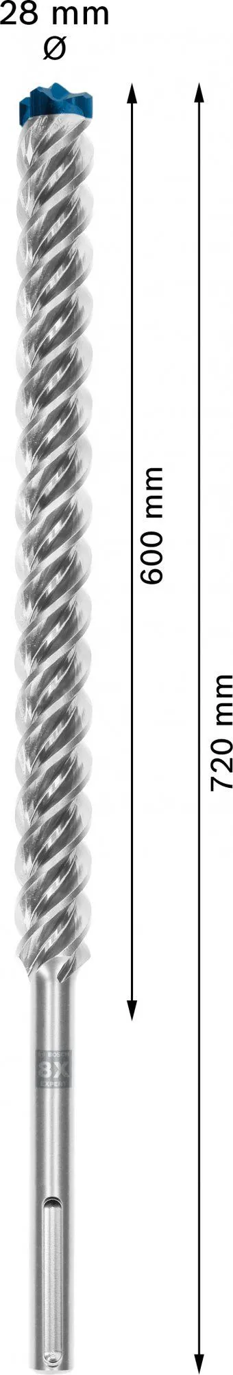 Bosch 2608900249 EXPERT Hamerboor SDS Max-8X 28x600x720mm 4 Bosch 2608900249 EXPERT Hamerboor SDS Max-8X 28x600x720mm - Afbeelding 4