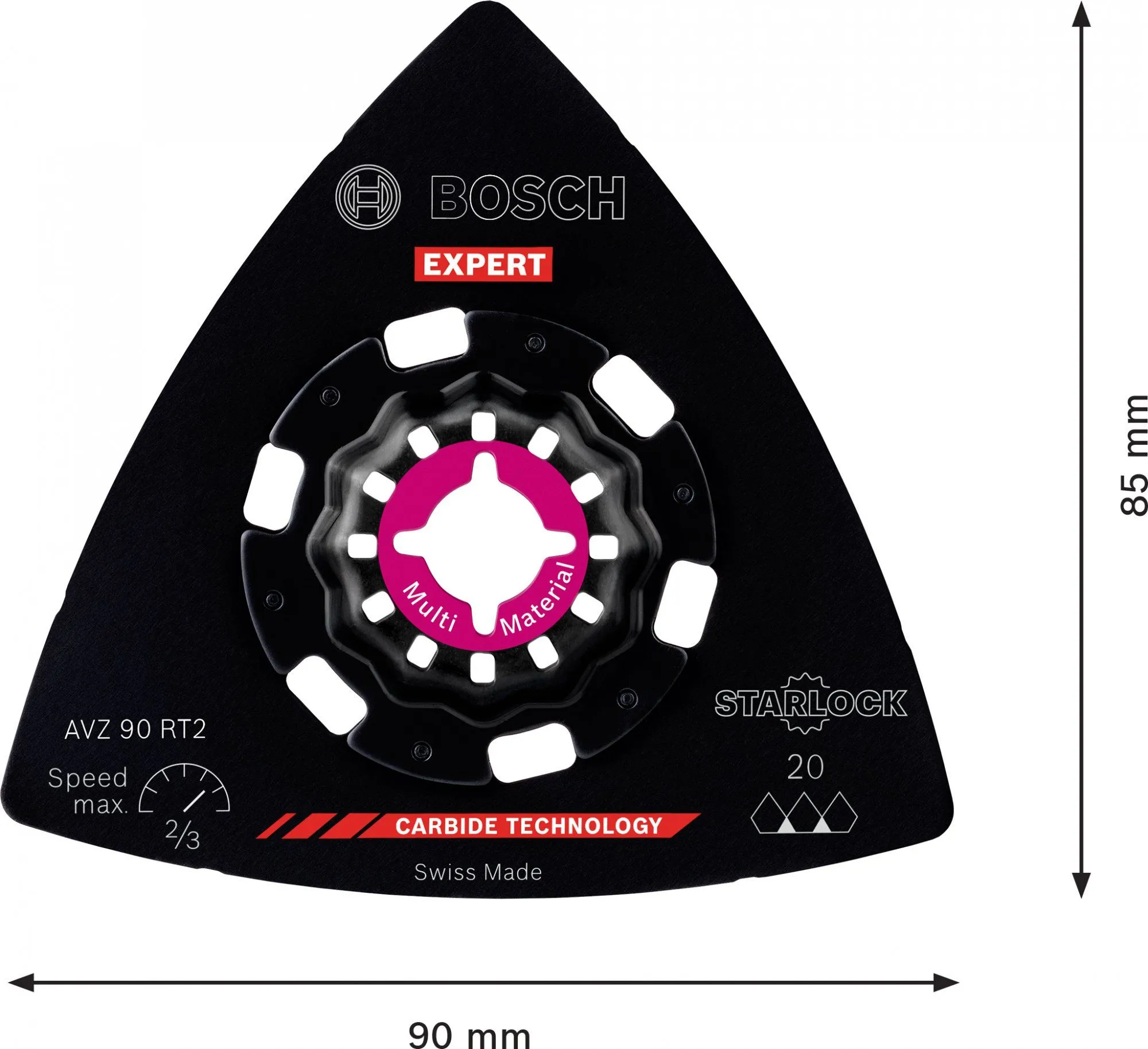 Bosch 2608900045 EXPERT Starlock Carbide Schuurplateau Multimaterial AVZ90RT2 5 Bosch 2608900045 EXPERT Starlock Carbide Schuurplateau Multimaterial AVZ90RT2 - Afbeelding 5