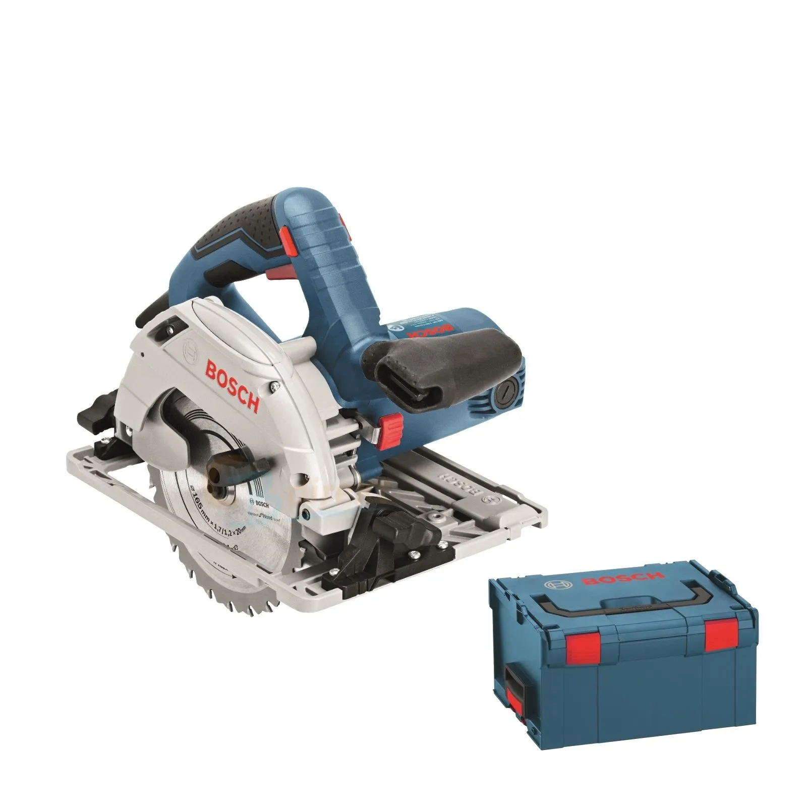 Bosch GKS 55+ GCE Cirkelzaag In L-Boxx - 1350W - 165mm Met Extra Cirkelzaagblad 2 Bosch GKS 55+ GCE Cirkelzaag In L-Boxx - 1350W - 165mm Met Extra Cirkelzaagblad - Afbeelding 2