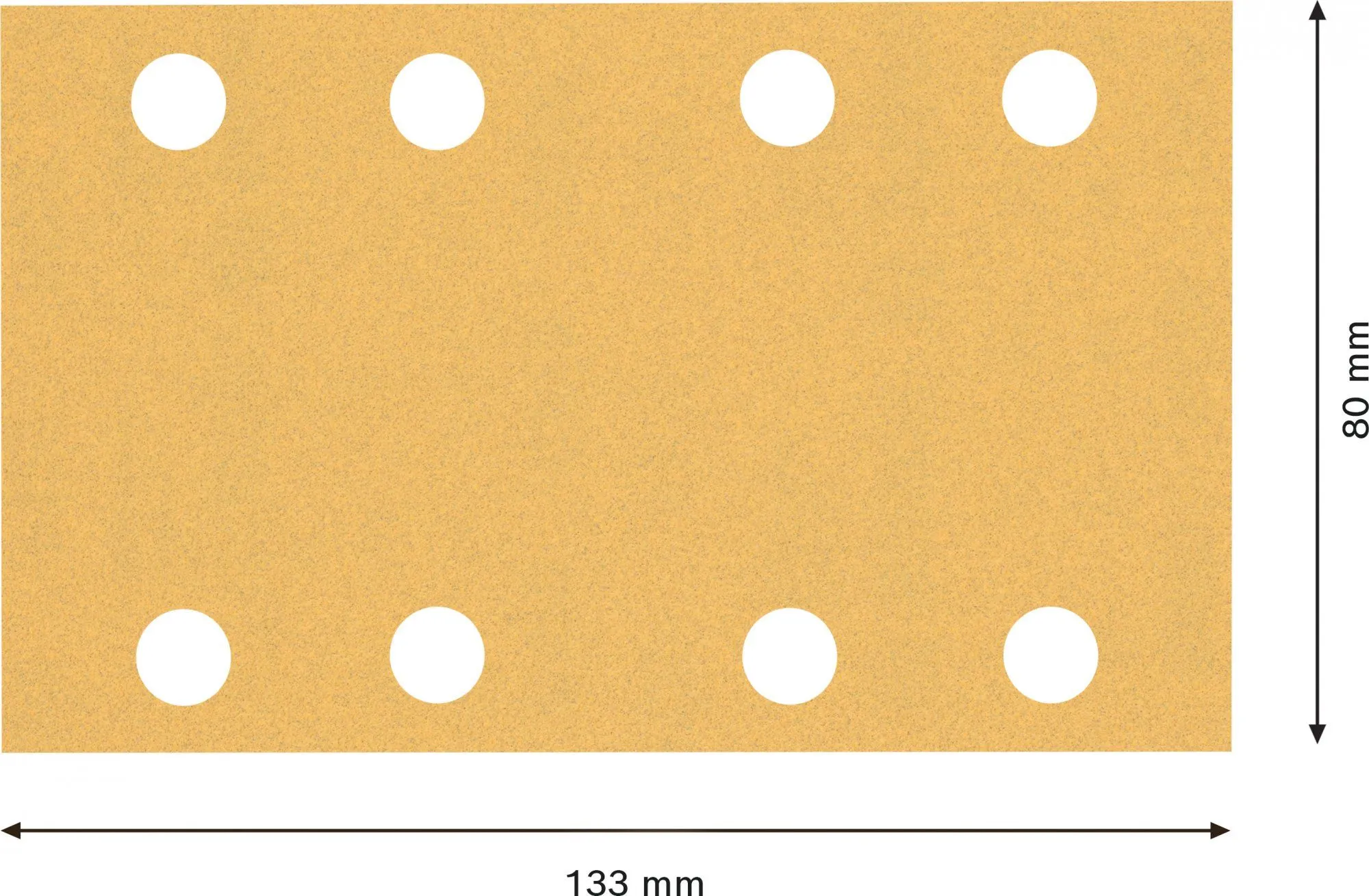 Bosch 2608900881 EXPERT Schuurvel C470 Best For Wood And Paint, 80 X 133 Mm, Korrel 120, 8 Gaten, 10x 4 Bosch 2608900881 EXPERT Schuurvel C470 Best For Wood And Paint, 80 X 133 Mm, Korrel 120, 8 Gaten, 10x - Afbeelding 4