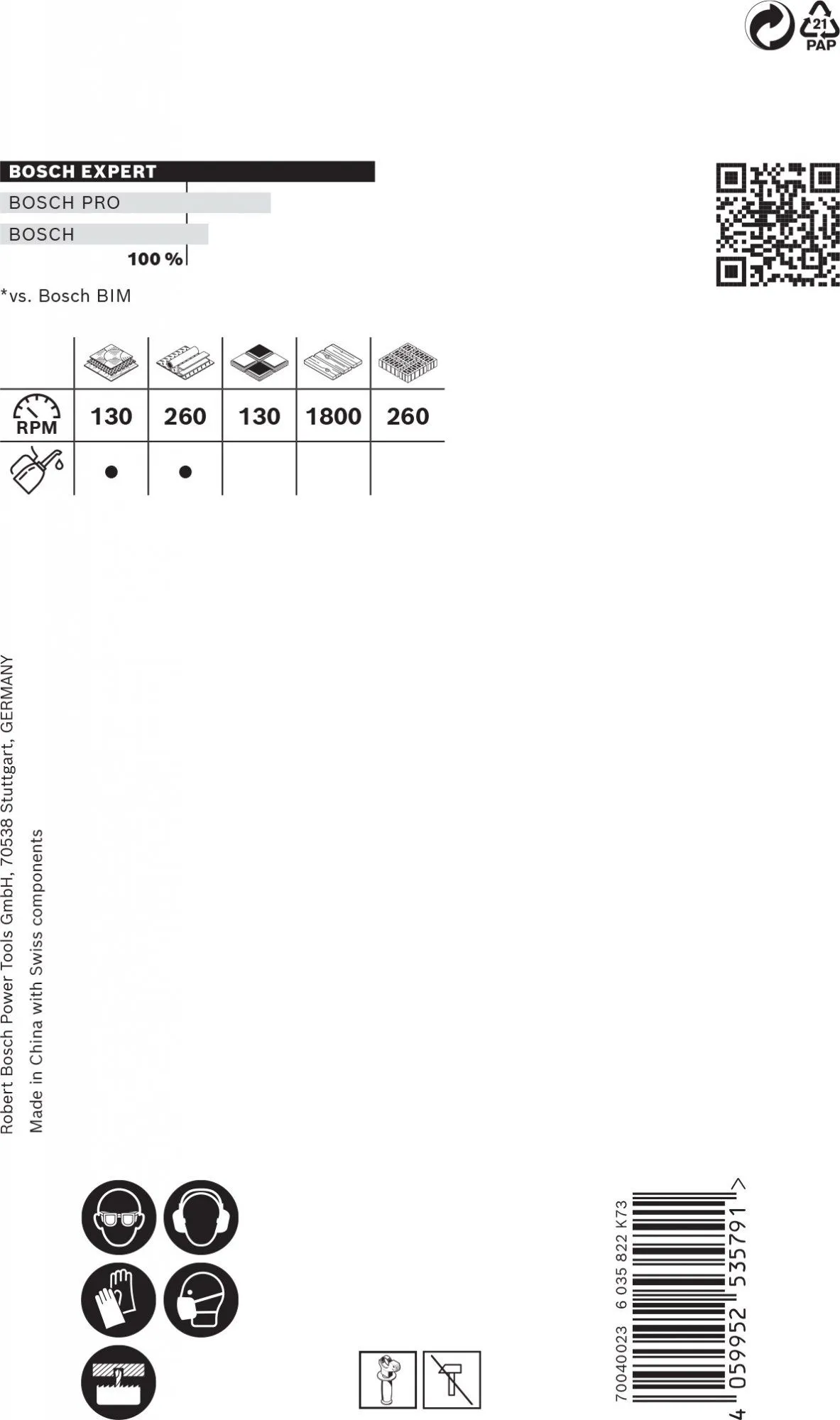 Bosch 2608900433 EXPERT Power-Change Gatzaag Tough Material 68mm 3 Bosch 2608900433 EXPERT Power-Change Gatzaag Tough Material 68mm - Afbeelding 3