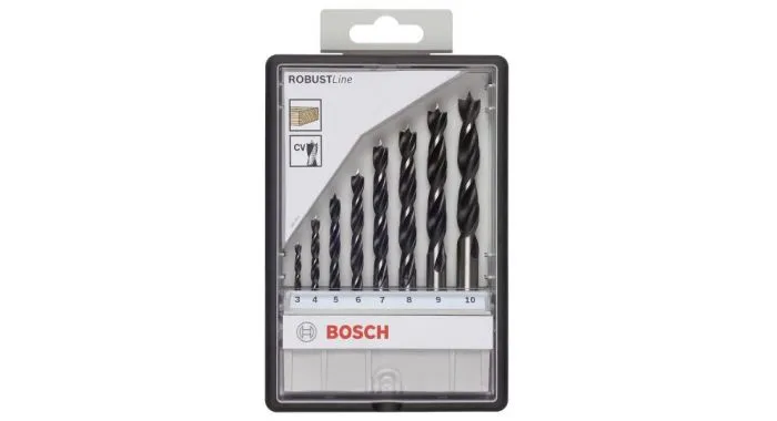 Bosch 2607010533 8-delige Robust Line Houtspiraalboor Set In Cassette - 3-10mm 1 Bosch 2607010533 8-delige Robust Line Houtspiraalboor Set In Cassette - 3-10mm