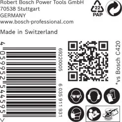 Bosch 2608901121 EXPERT Schuurvel C470 Best For Wood And Paint - 125mm - K220 - 8 Gaten (50st) -Bosch Winkel f6a66443a480bf1d19f5d67f1851c489