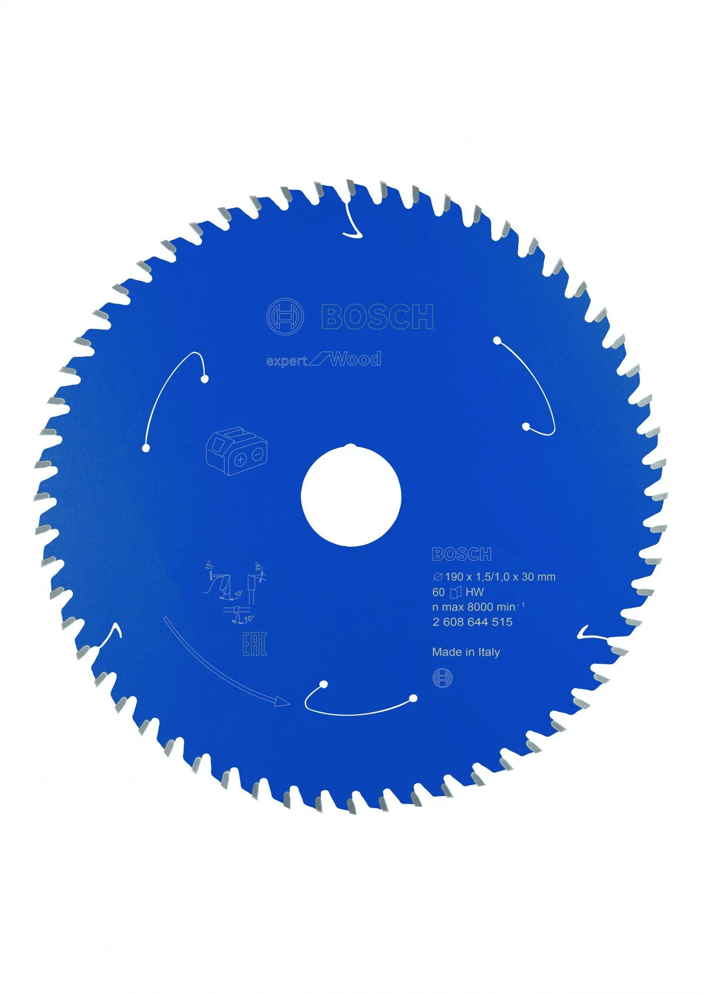 Bosch 2608644515 ExperT - Hout Cirkelzaagblad - 190 X 30 X 60T - Hout - Carbide 1 Bosch 2608644515 ExperT - Hout Cirkelzaagblad - 190 X 30 X 60T - Hout - Carbide