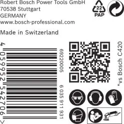 Bosch 2608900932 EXPERT Schuurvel C470 Best For Wood And Paint, 93 Mm, Korrel 240, Voor Multi-Cutter, 6 Gaten, 50x -Bosch Winkel fd938d108a73629d9db042cdfe1bdc2b